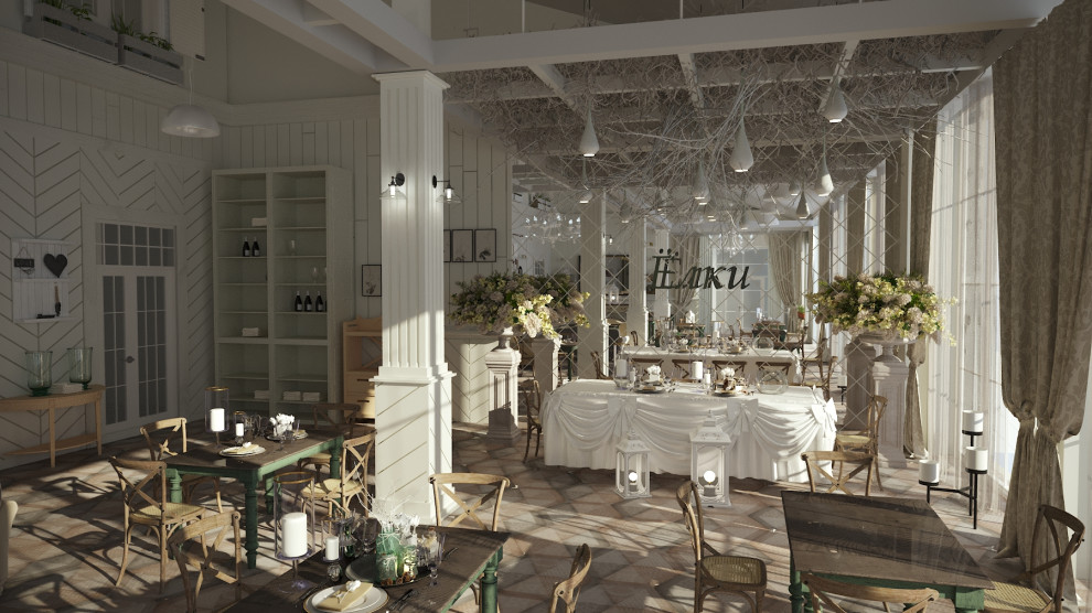 Ёлки интерьеры ресторана