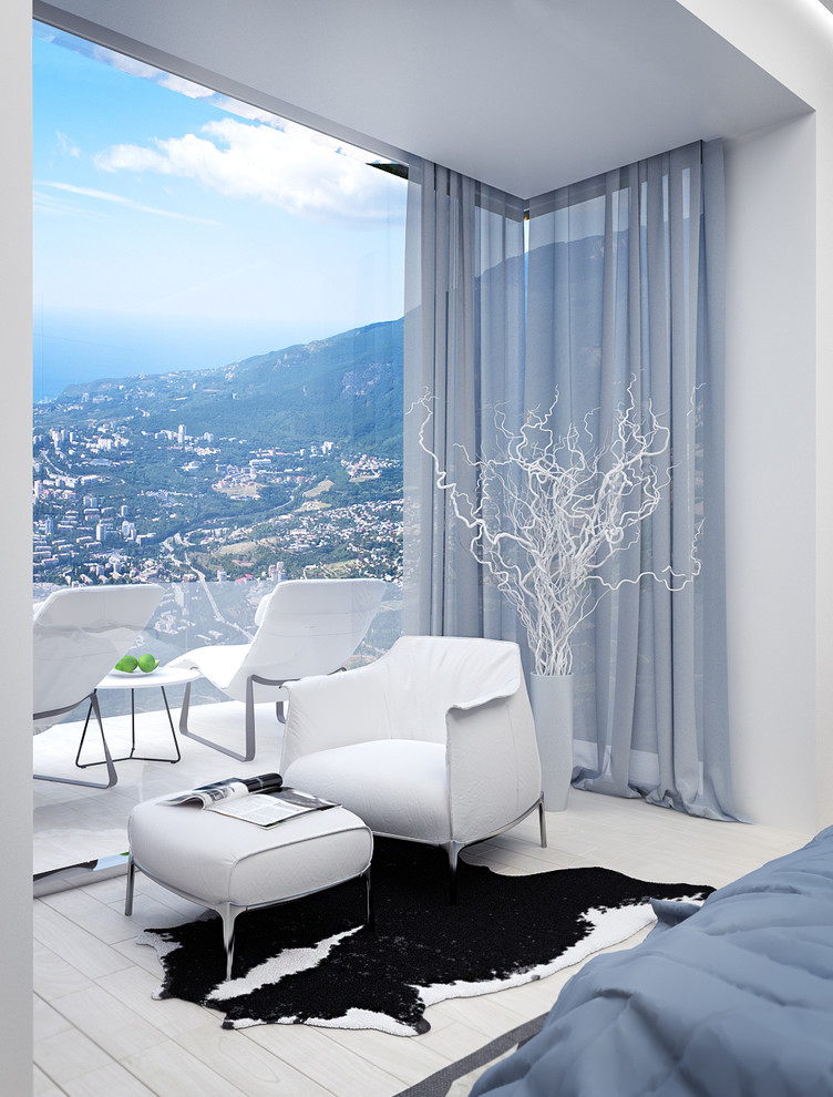 Bedroom with sea view