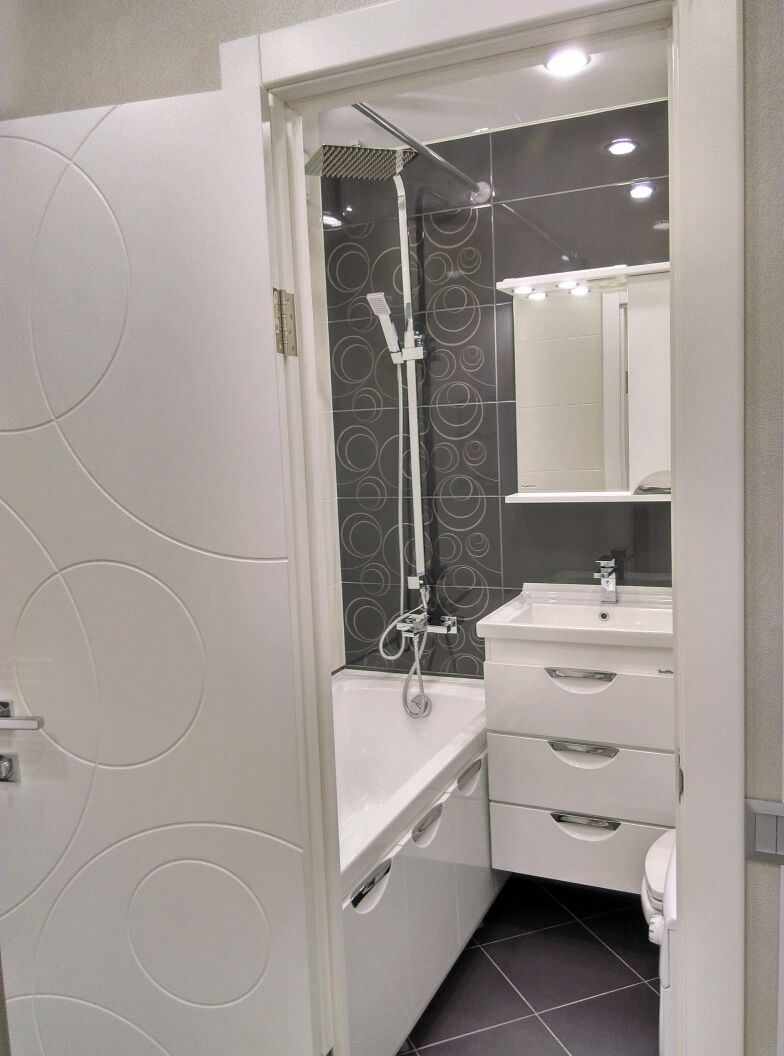 Однокомнатная квартира в серых тонах