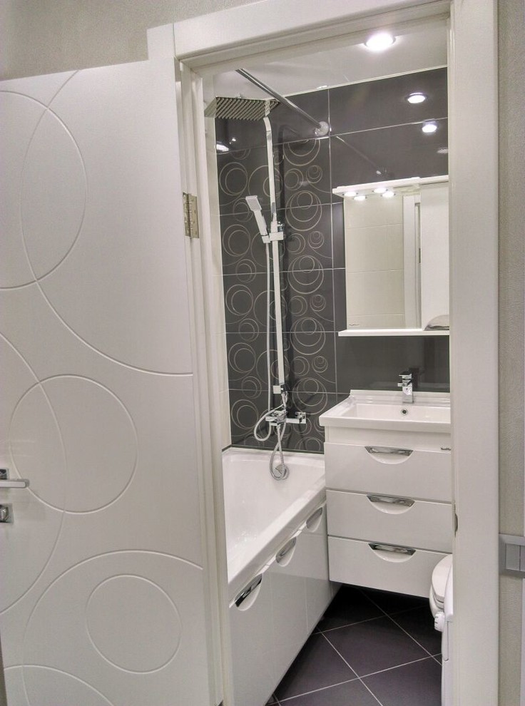 Однокомнатная квартира в серых тонах