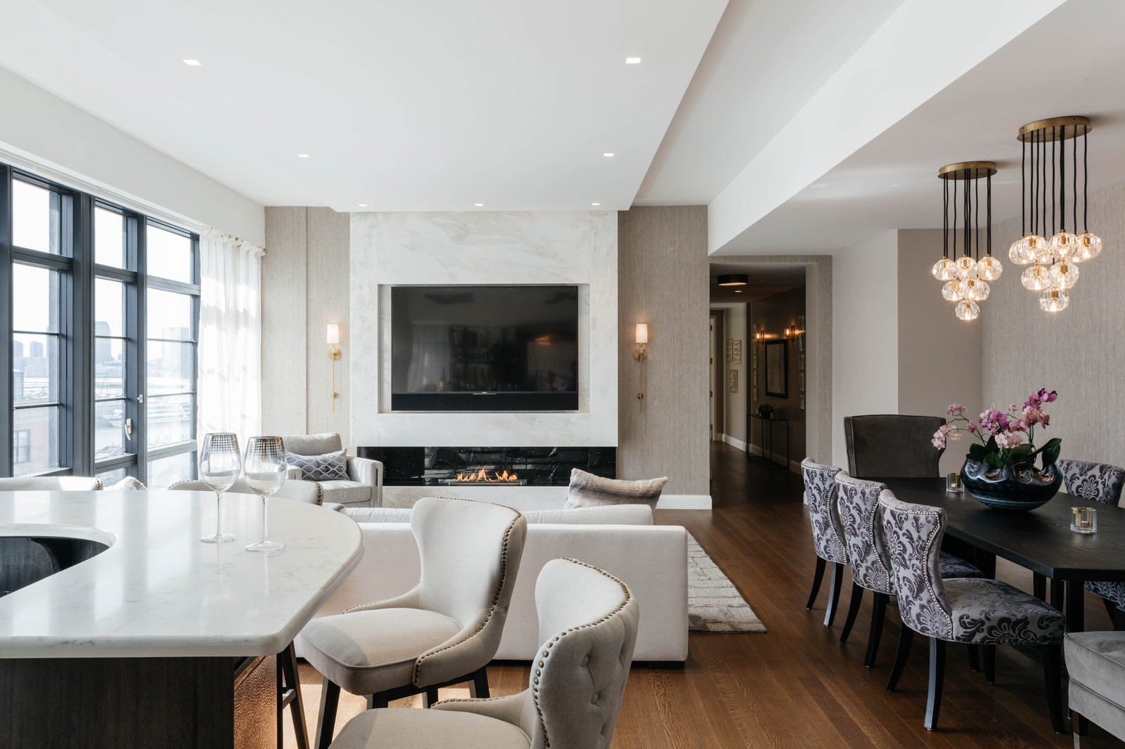 Проект с биокамином Planika Fire Line Automatic 3