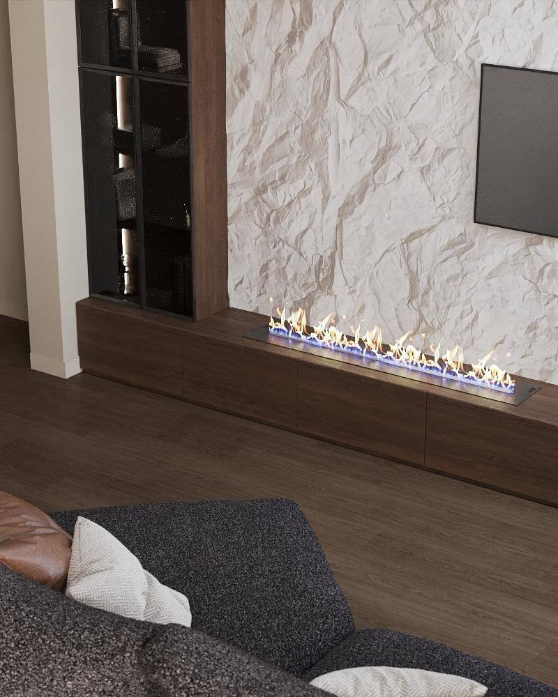 Кухня-гостиная в новом проекте дизайнера Дианы Винокуровой.