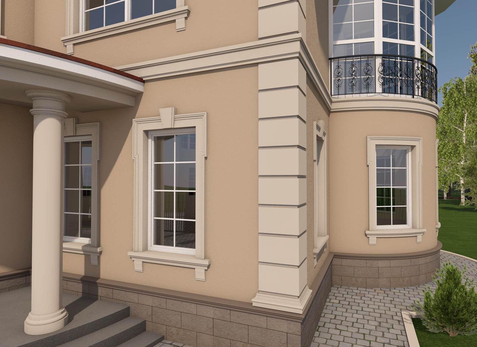 Дизайн фасадов загородных домов