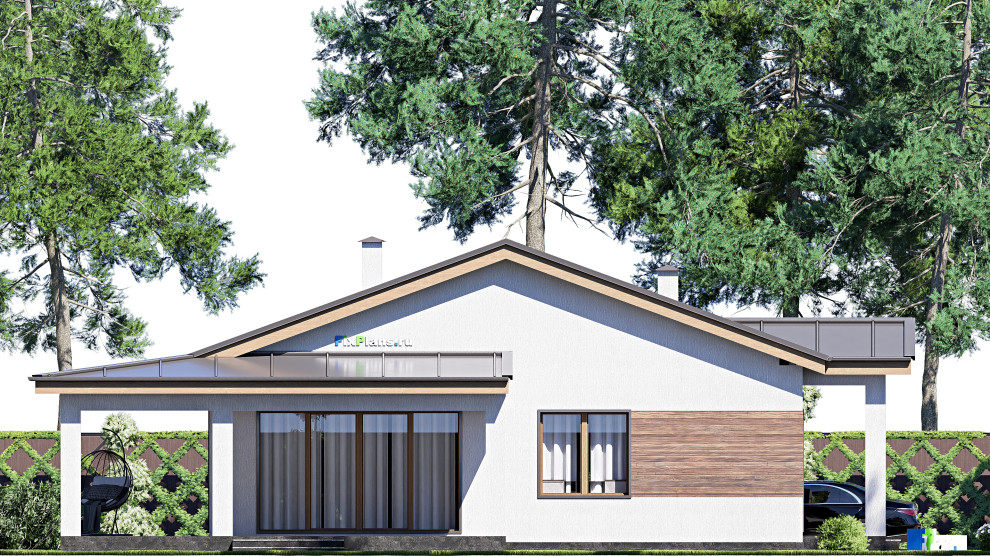 Проект одноэтажного дома 16х20м S161м2 F-18161