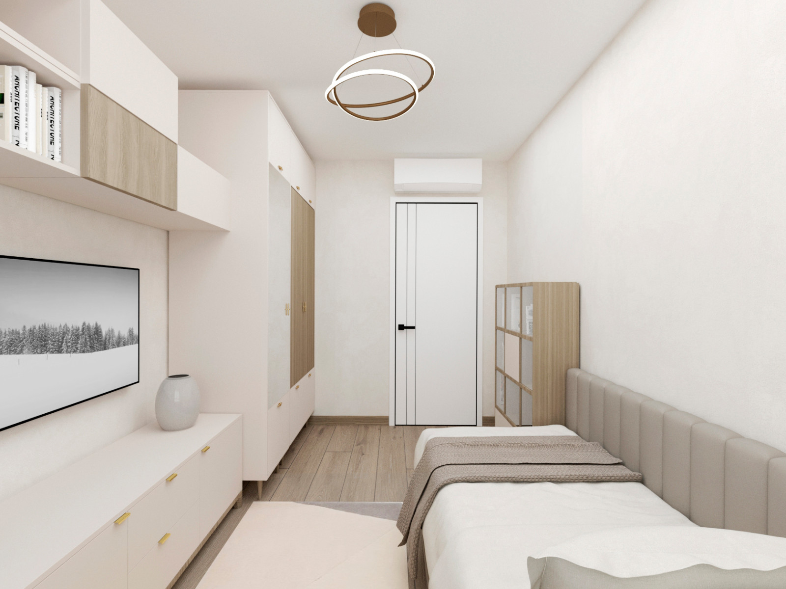 Природный минимализм. Дизайн 3-х комнатной квартиры.