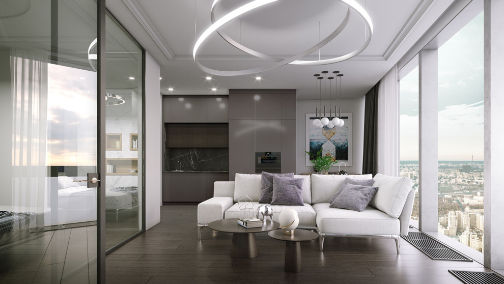 Обложка проекта: Апартаменты в Москва-Сити, 52м2