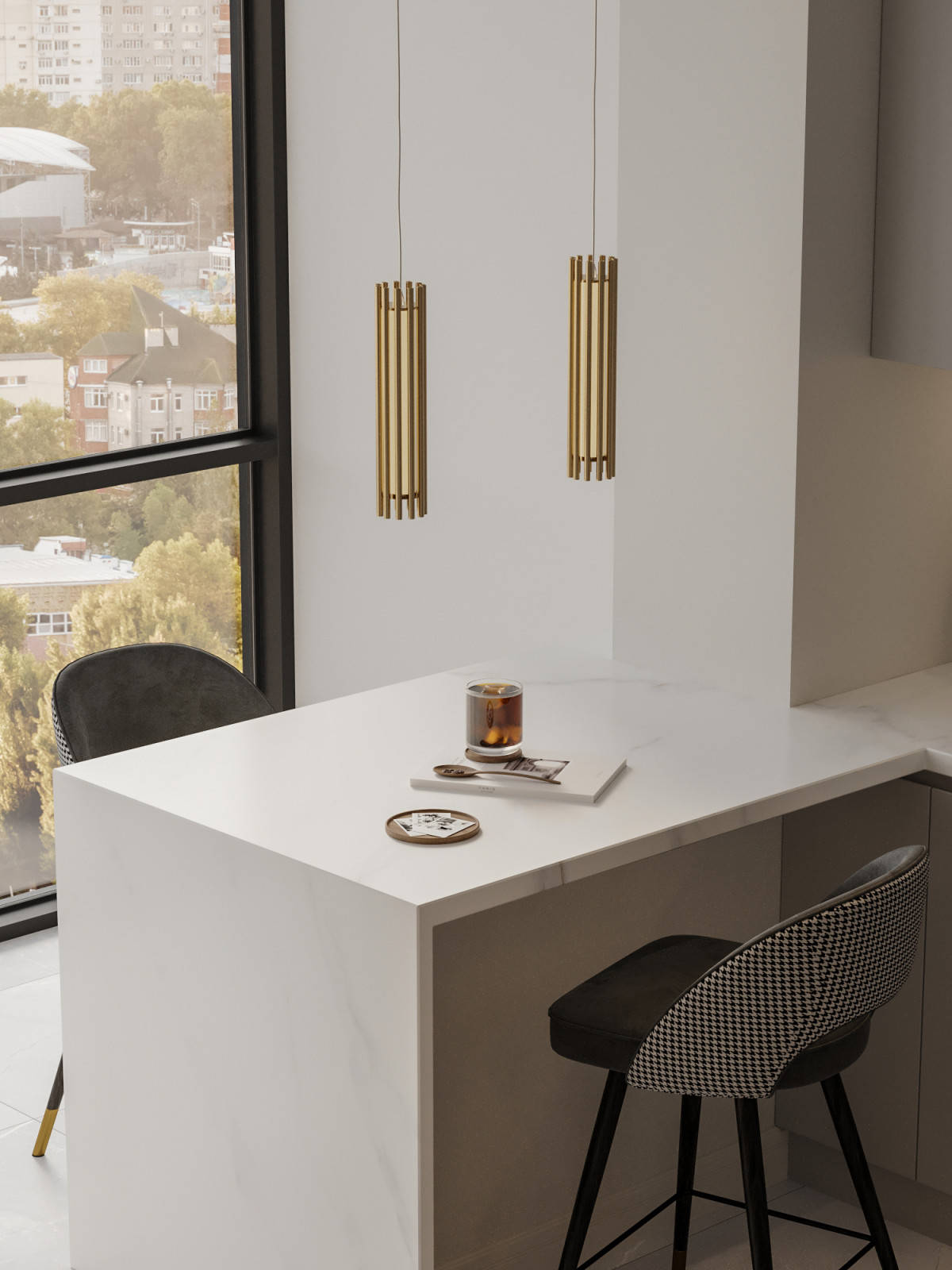 Современная квартира в Москве 78 м²