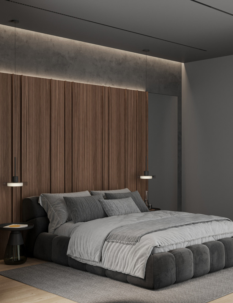 Темный минимализм в коттедже