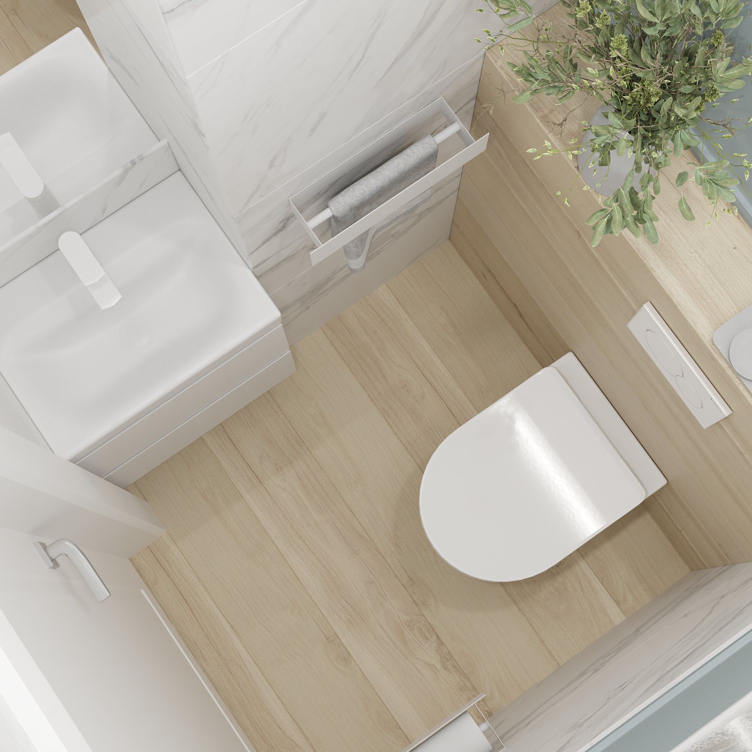 Санузел в ЖК Аристократ