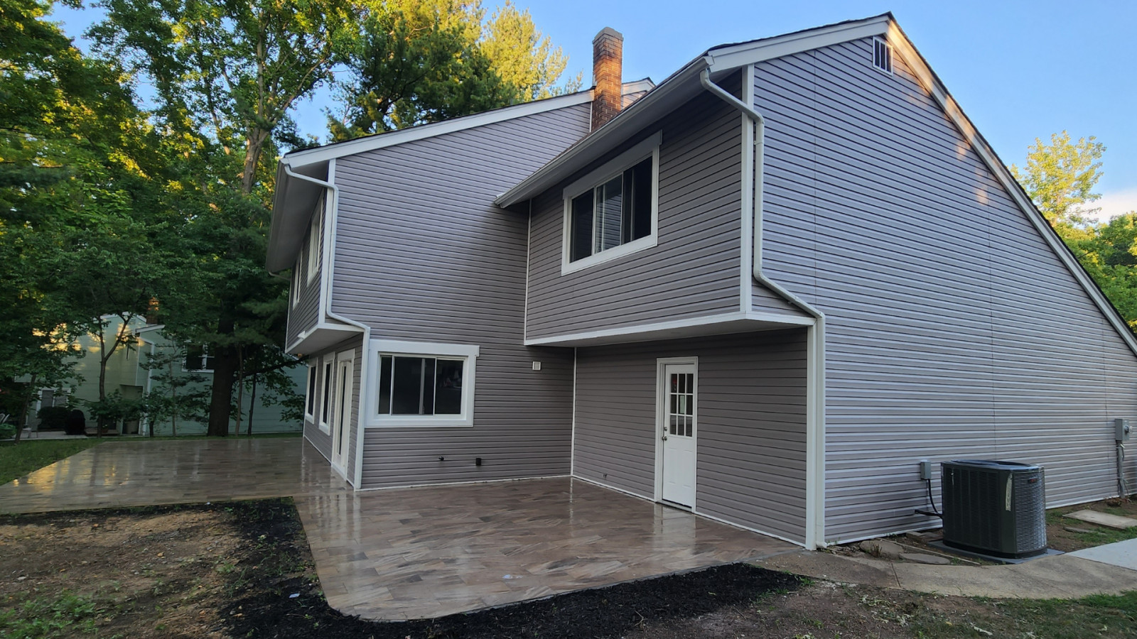 Exterior siding of the house