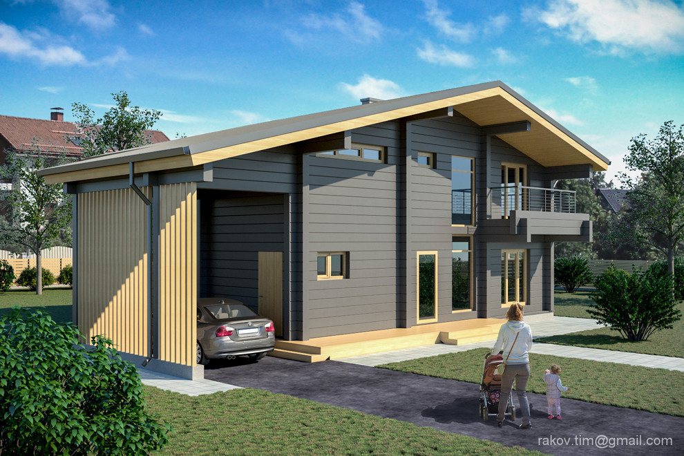 Дом из клееного бруса – 180 м2, г. Новосибирск