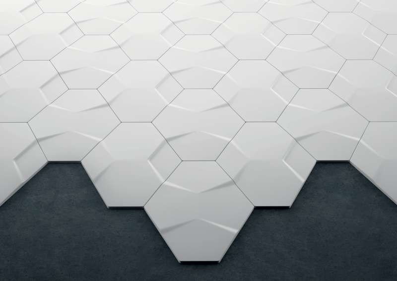 Керамическая геометрическая плитка NEXUS Hexa и Penta