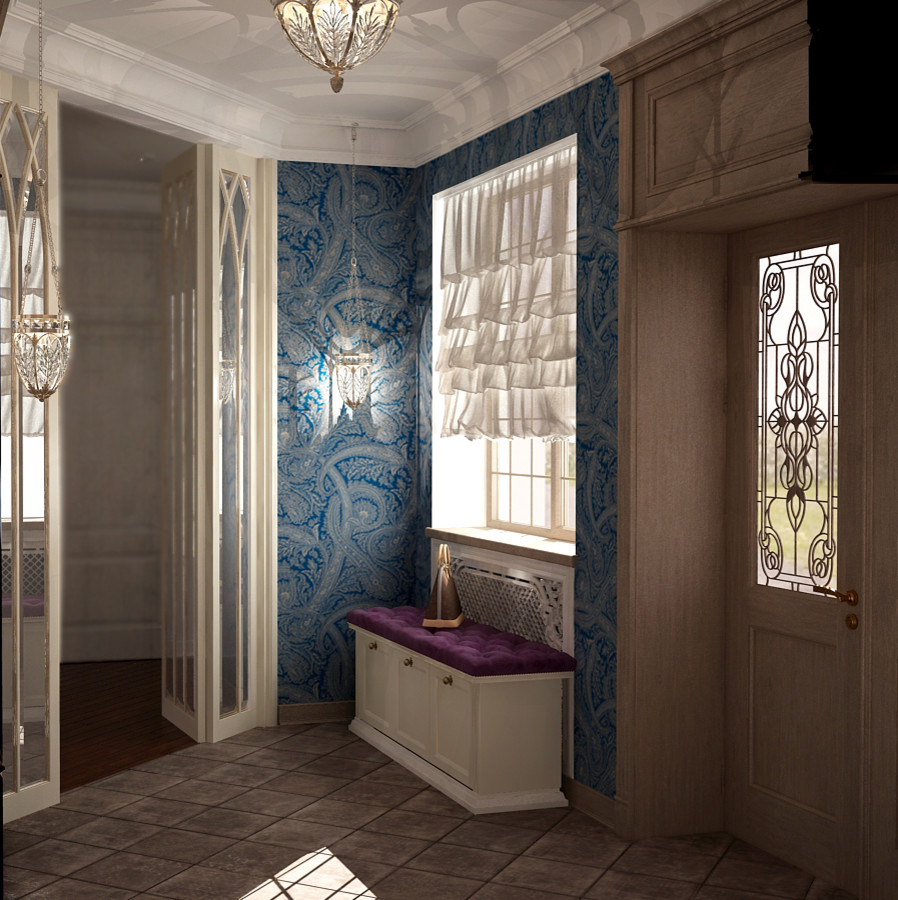 Интерьер холла в частном доме