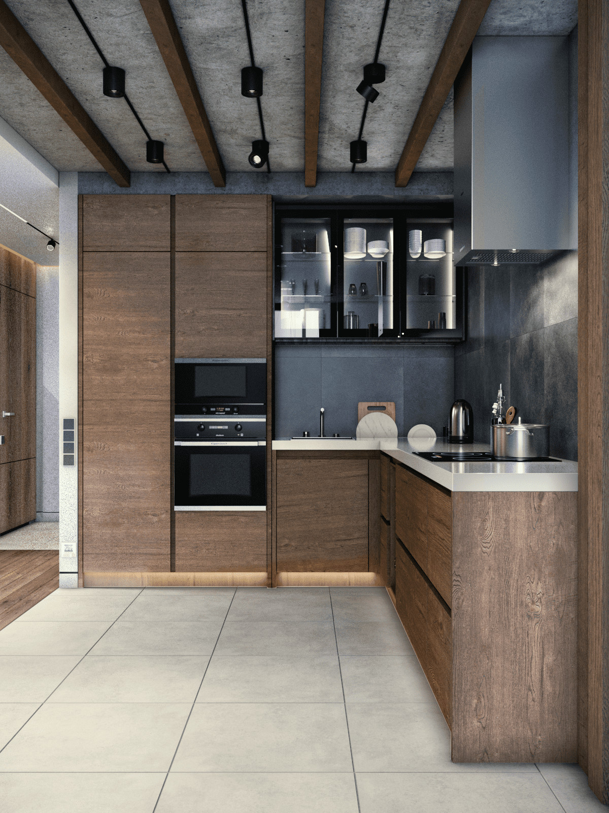 Кухня-гостиная со столовой зоной, 30.41м²