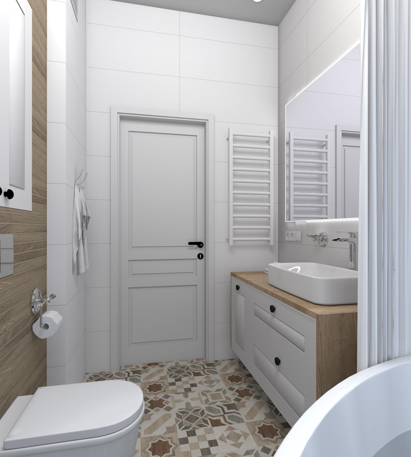 Дизайн-проект двухуровневой квартиры для молодой семьи
