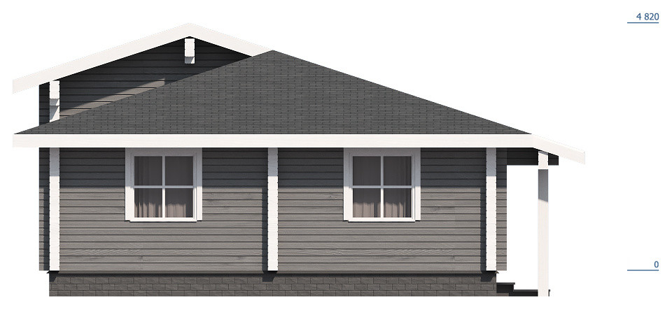 Дом из профилированного бруса "Реутов"