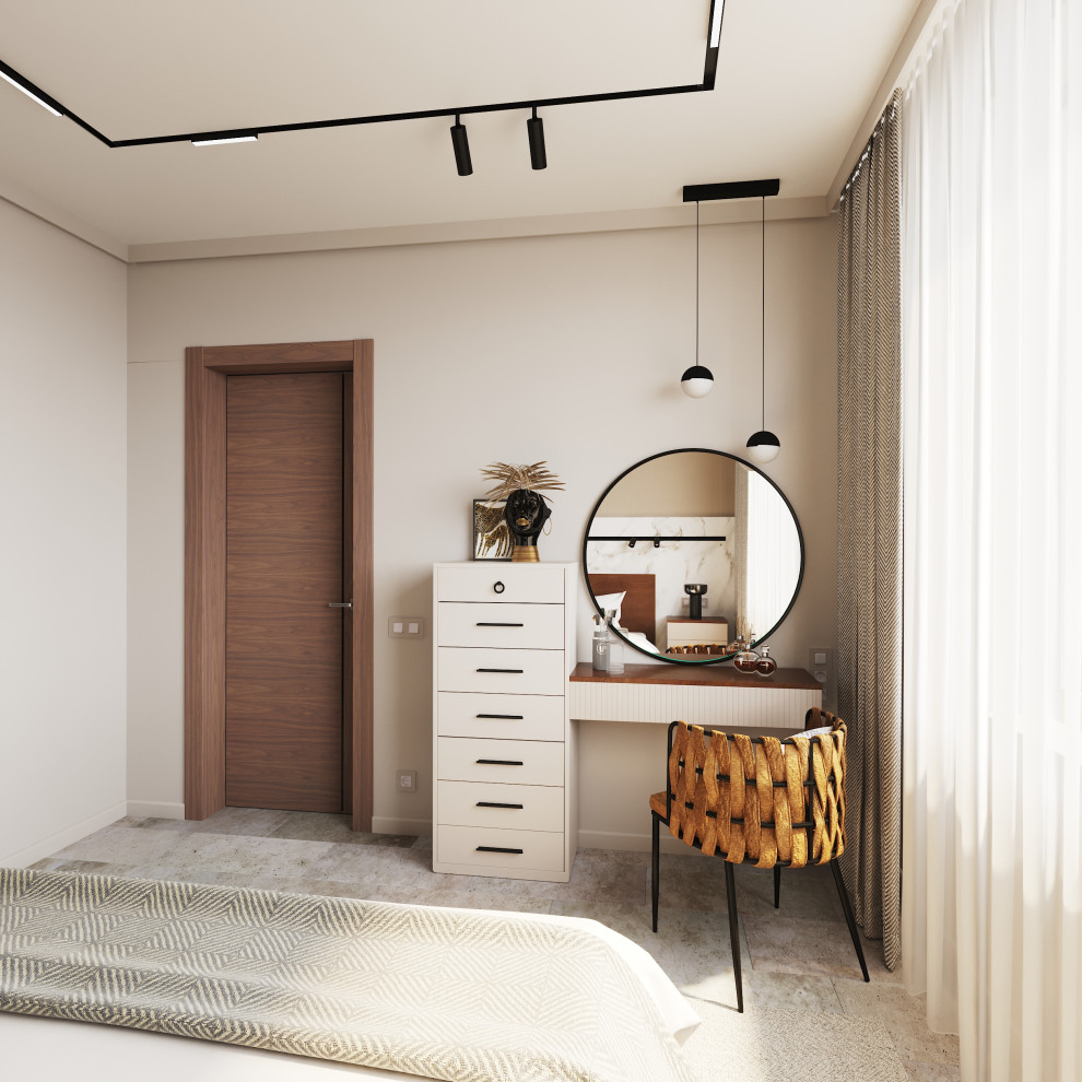 Квартира в современном стиле с минималистичным взглядом 43 кв. м