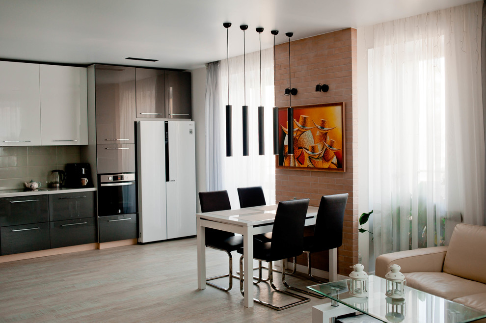 Квартира в современном стиле с элементами этно для молодой семьи