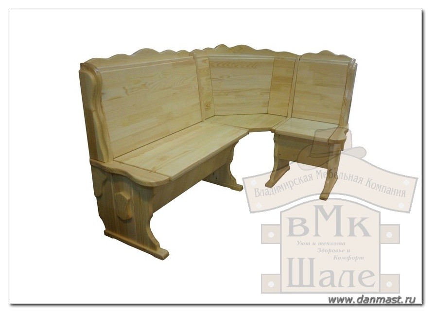 Кухонные угловые диваны из массива