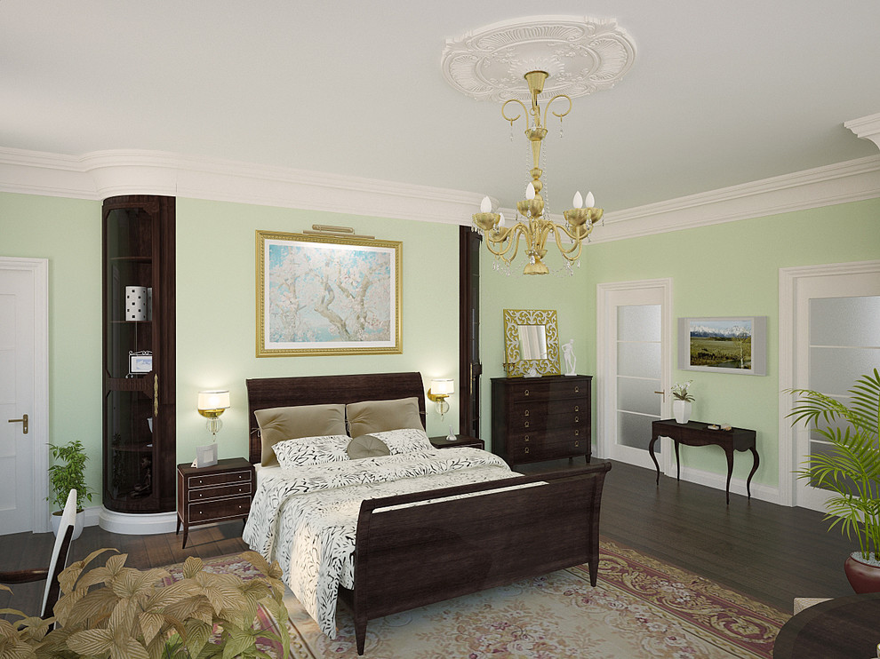 Дизайн спальни в загородном доме