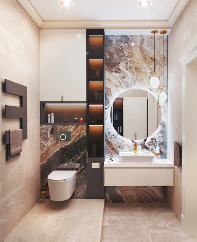 Дизайн-проект интерьеров  дома в поселке «Горный»,проектируемая площадь:188.6 м2