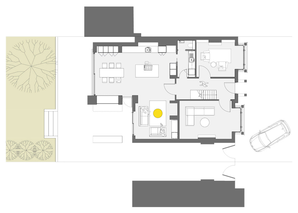 Houzz Британия: Пристройка к дому — с кухней и местом для чтения