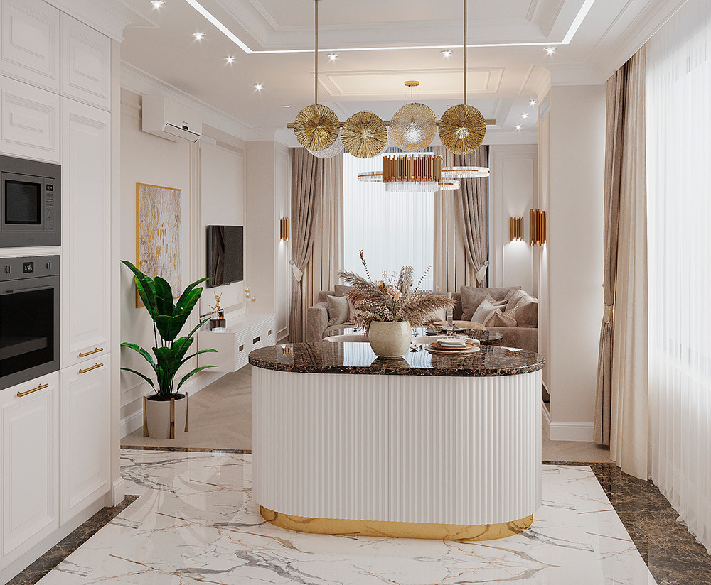 ДИЗАЙН ИНТЕРЬЕРА КВАРТИРЫ В ЖК НЕБО, 109 КВ.М