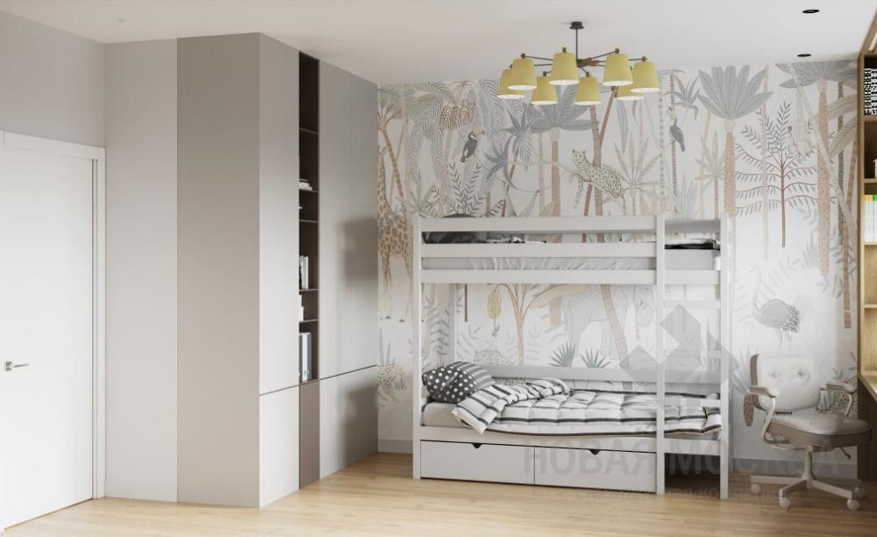 Дизайн-проект двухкомнатной квартиры 64 кв.м в ЖК «Скандинавия»