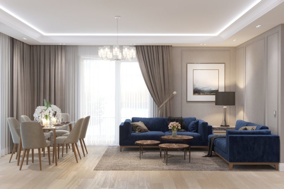 Обложка проекта: Гостиная в современной классике