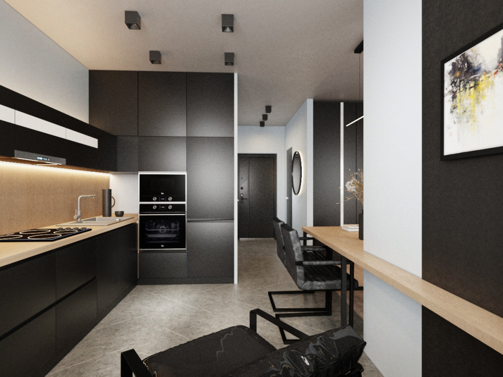 Визуализация небольшой студии.