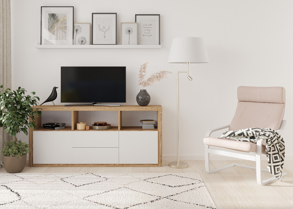 Гостиная в скандинавском стиле