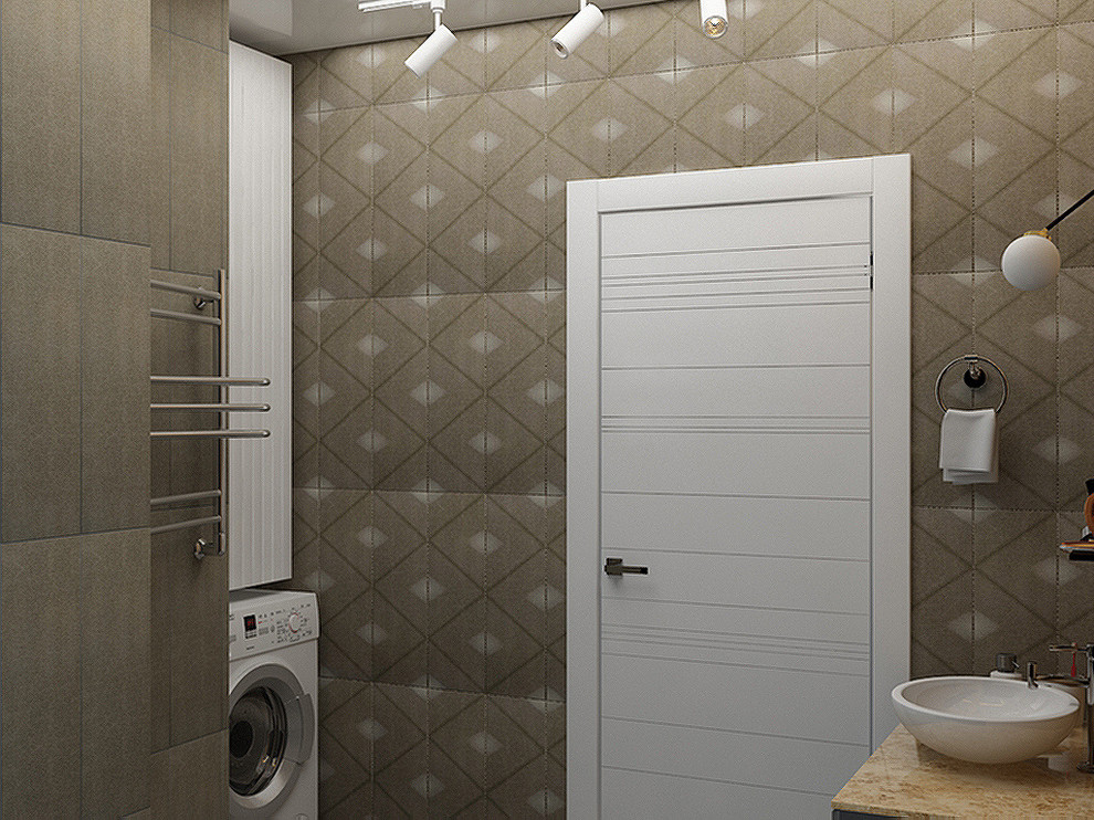 Дизайн-проект квартиры студии сан.узел вид 2