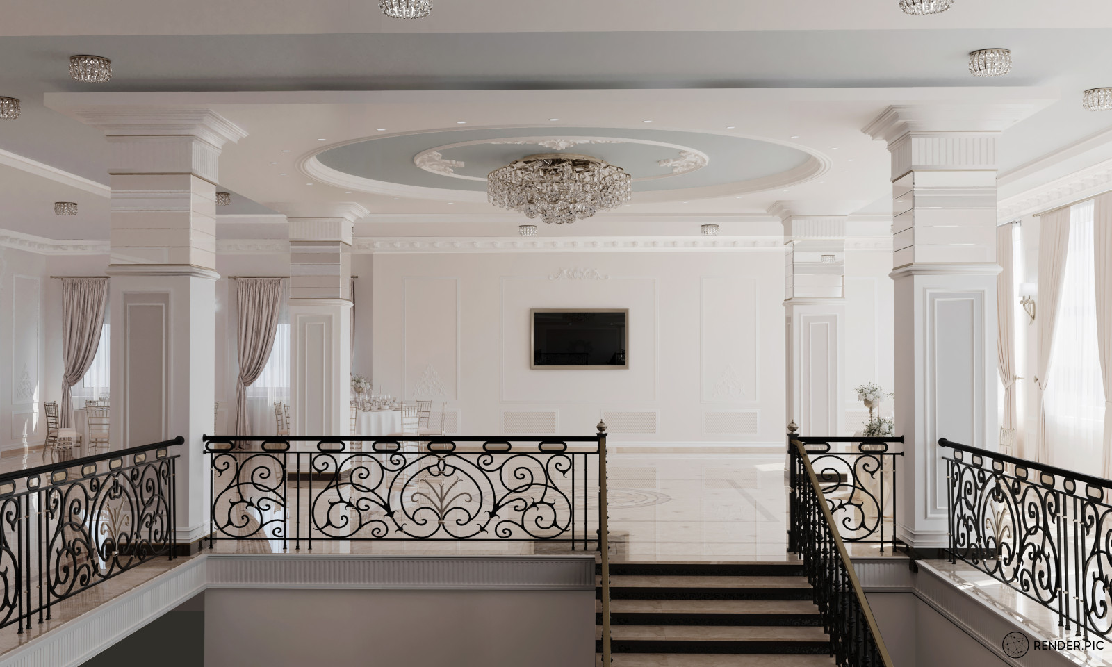 Визуализация банкетного зала