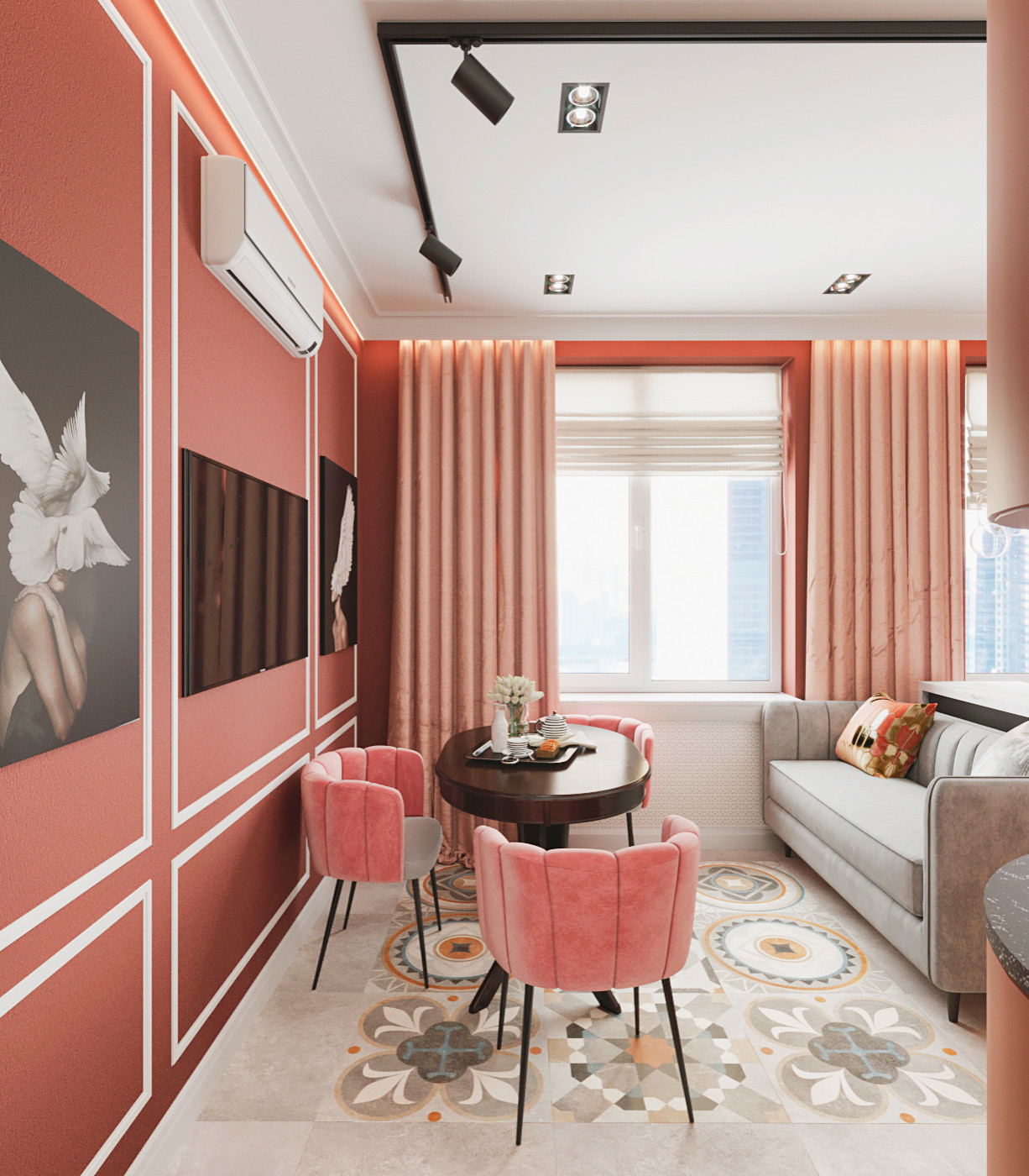 "Благородный микс оттенков"