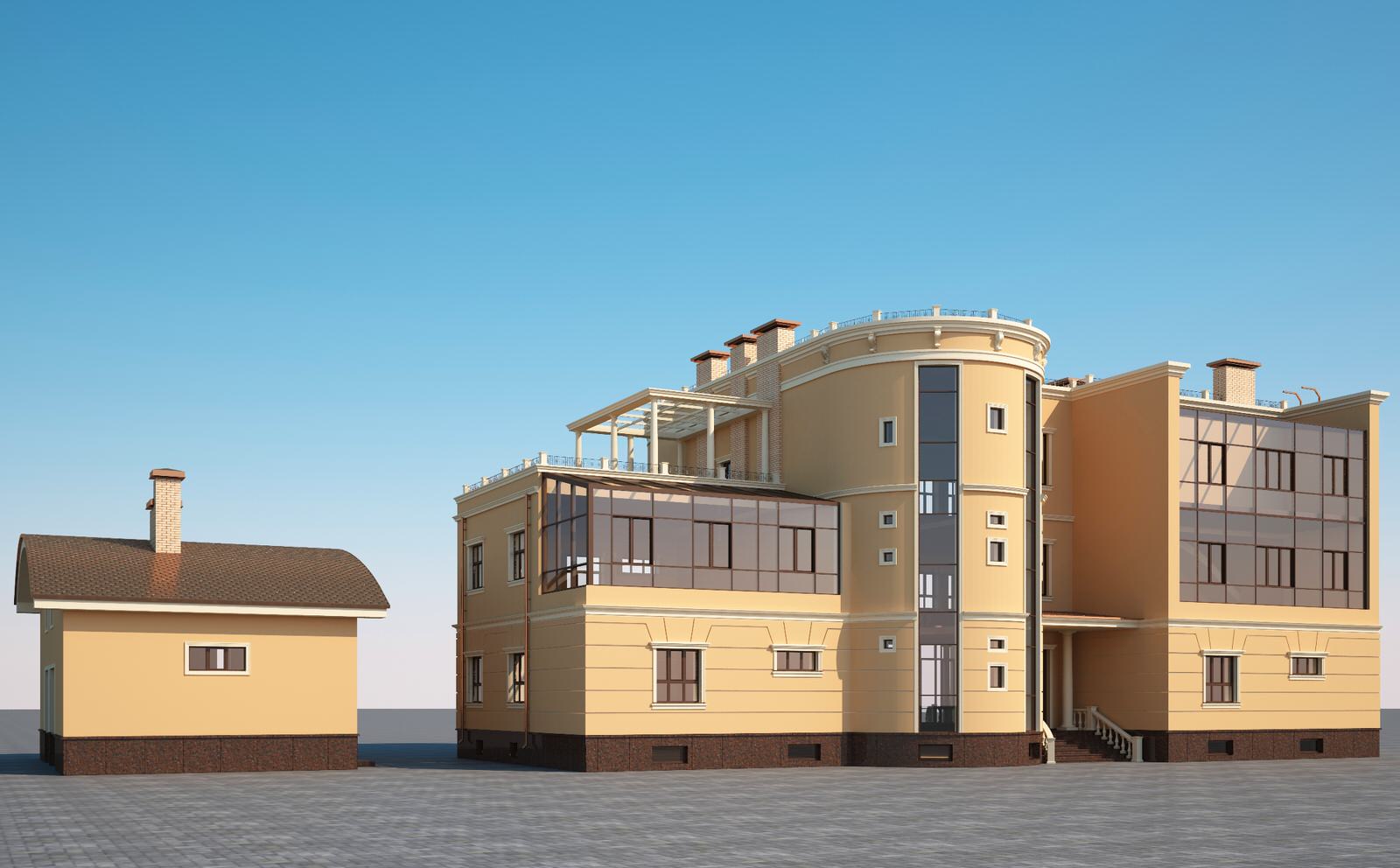 Архитектурный проект коттеджа 1000 кв.м