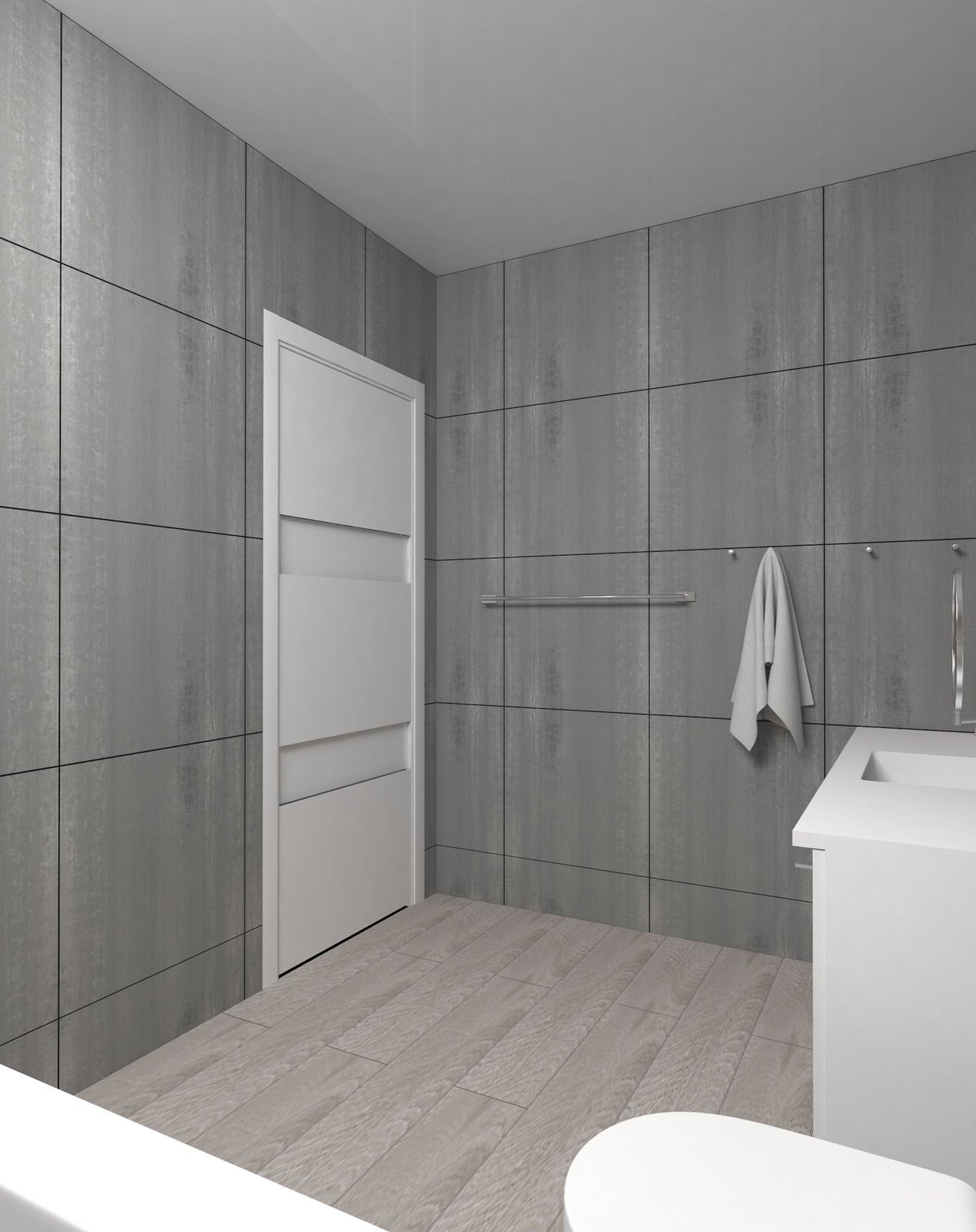 Ванна в бетоне.