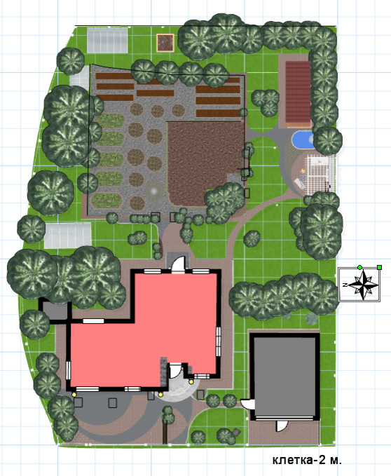 Обложка проекта: Схема, зонирование огорода, участок в Ревде