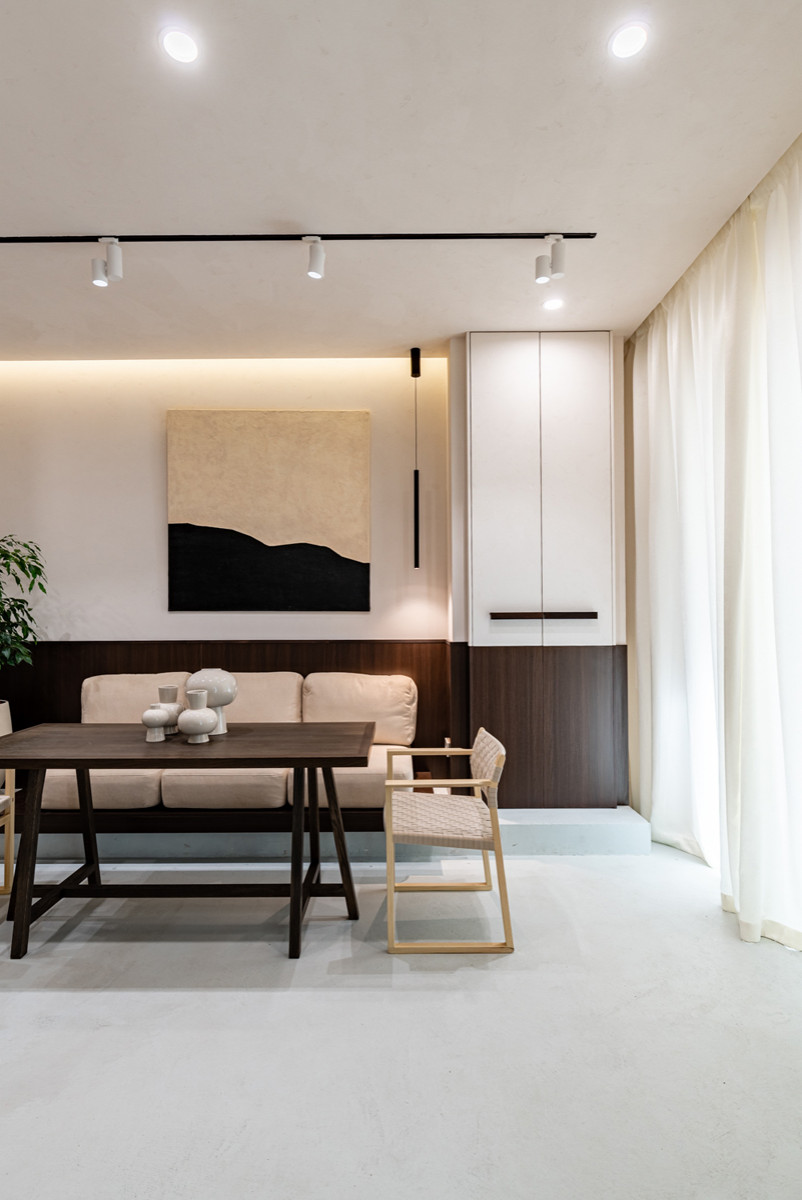 Софт-минимализм на мраморной кухне