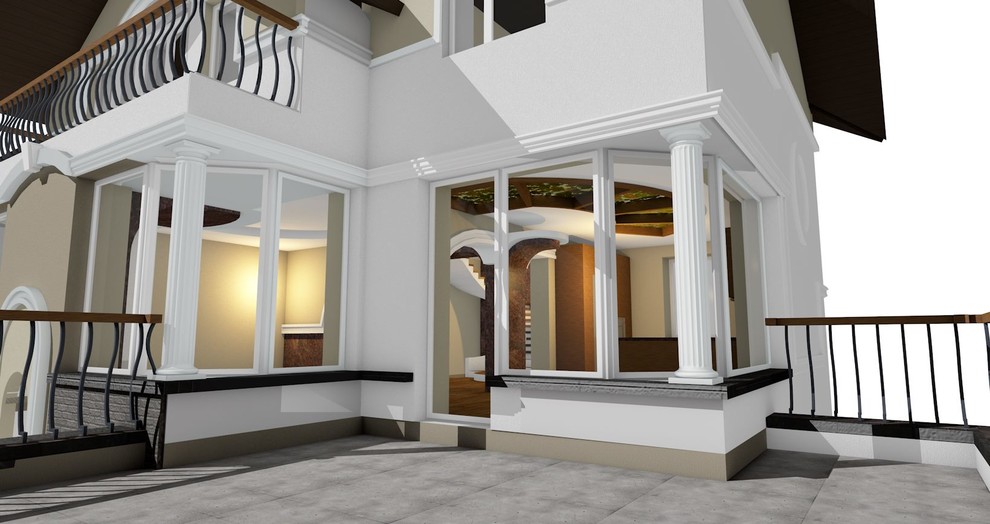 Эскизный проект фасада и интерьера