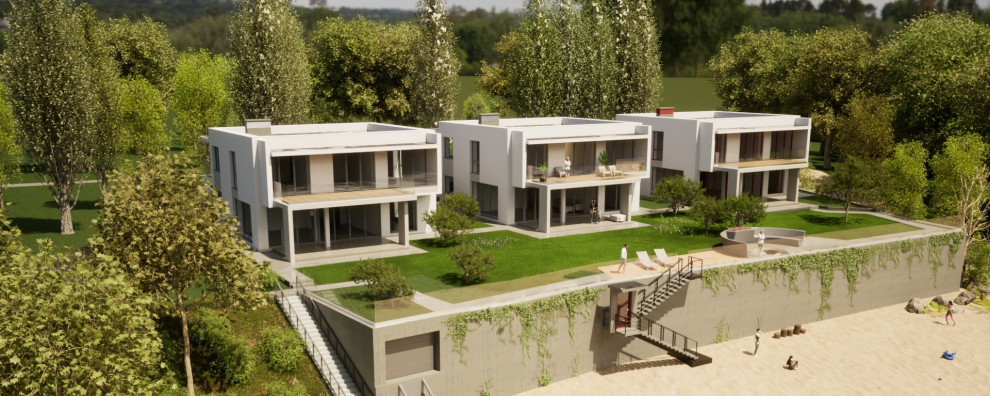 Обложка проекта: Индивидуальные жилые дома на три семьи