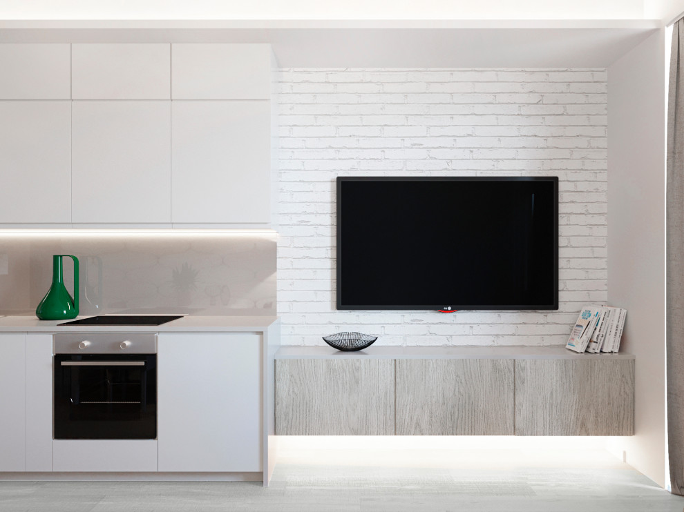 Визуализация проекта квартиры 70м2 в стиле "Минимализм"