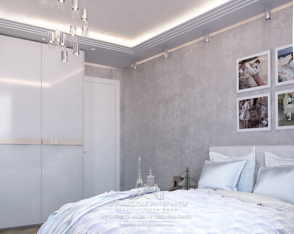 Дизайн однокомнатной квартиры 40 кв. м в современном стиле