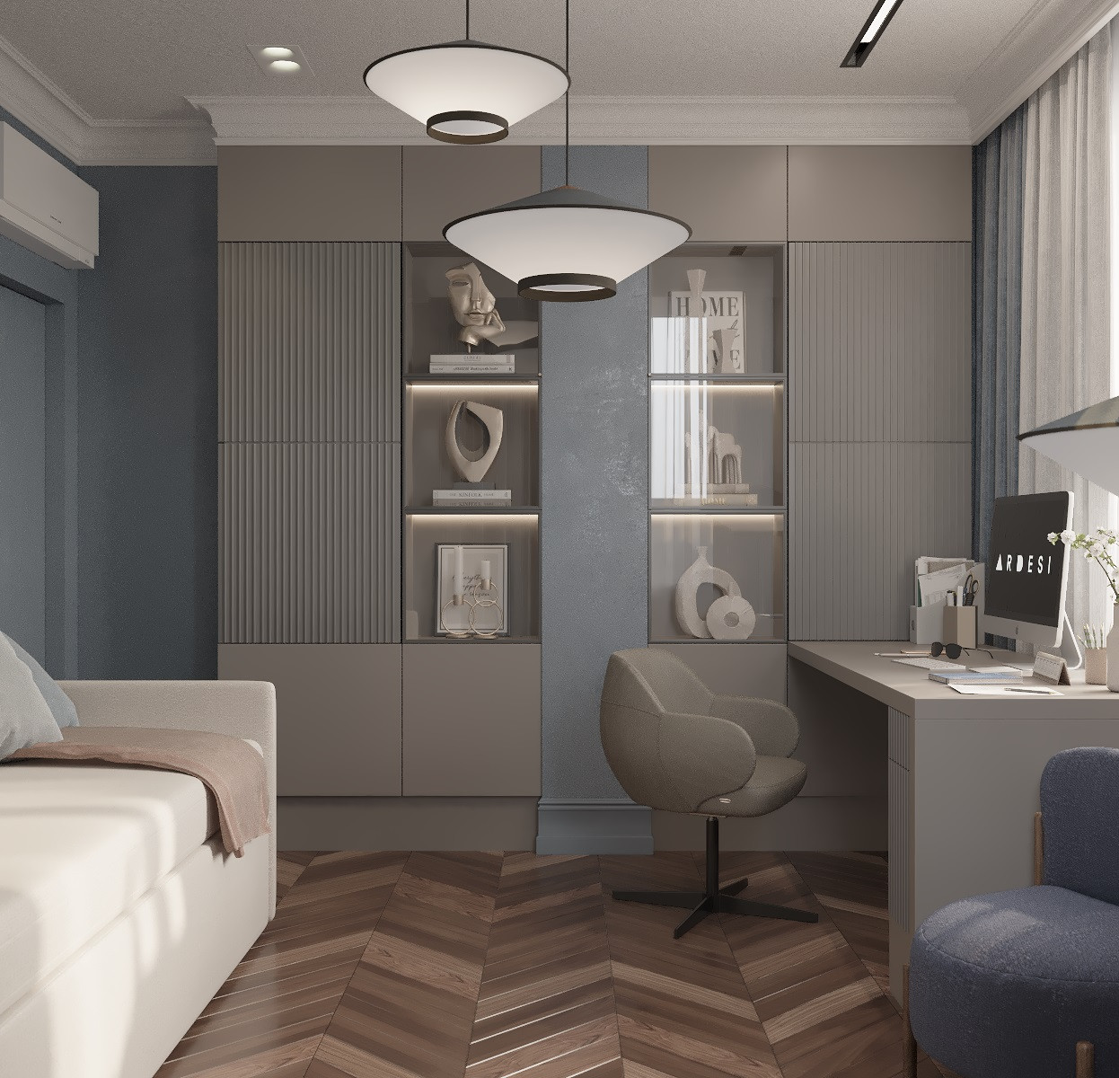 Современный  элегантный интерьер