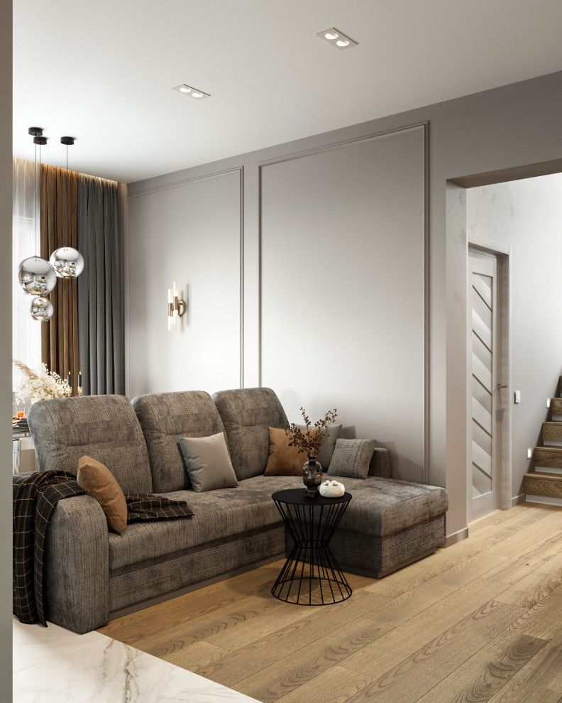 Дизайн интерьеров дома в п.Тайцы, Ленинградская область