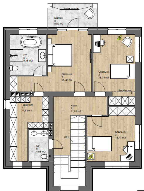 Обложка проекта: Дом в классическом стиле.