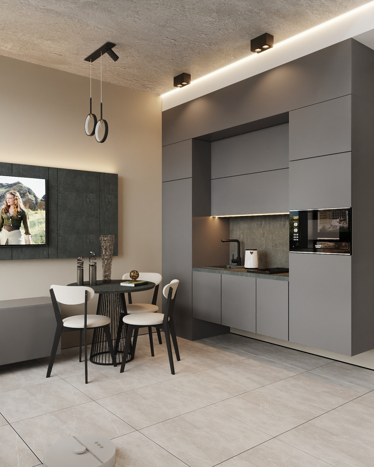 Дизайн-проект студии в стиле лофт