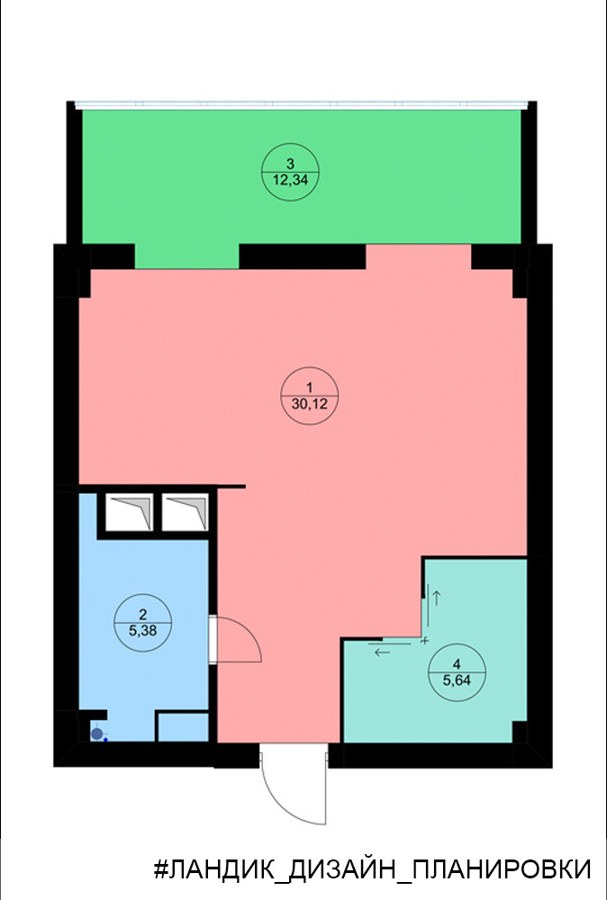 Студия для девушки с хорошим вкусом