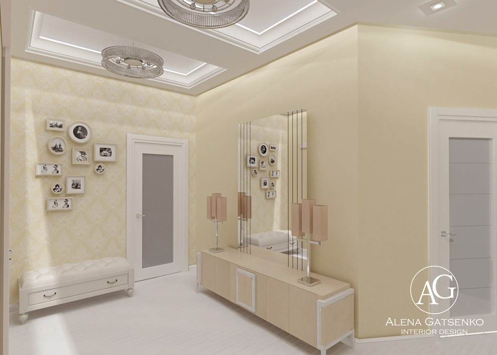 Дизайн частного дома в пастельных тонах