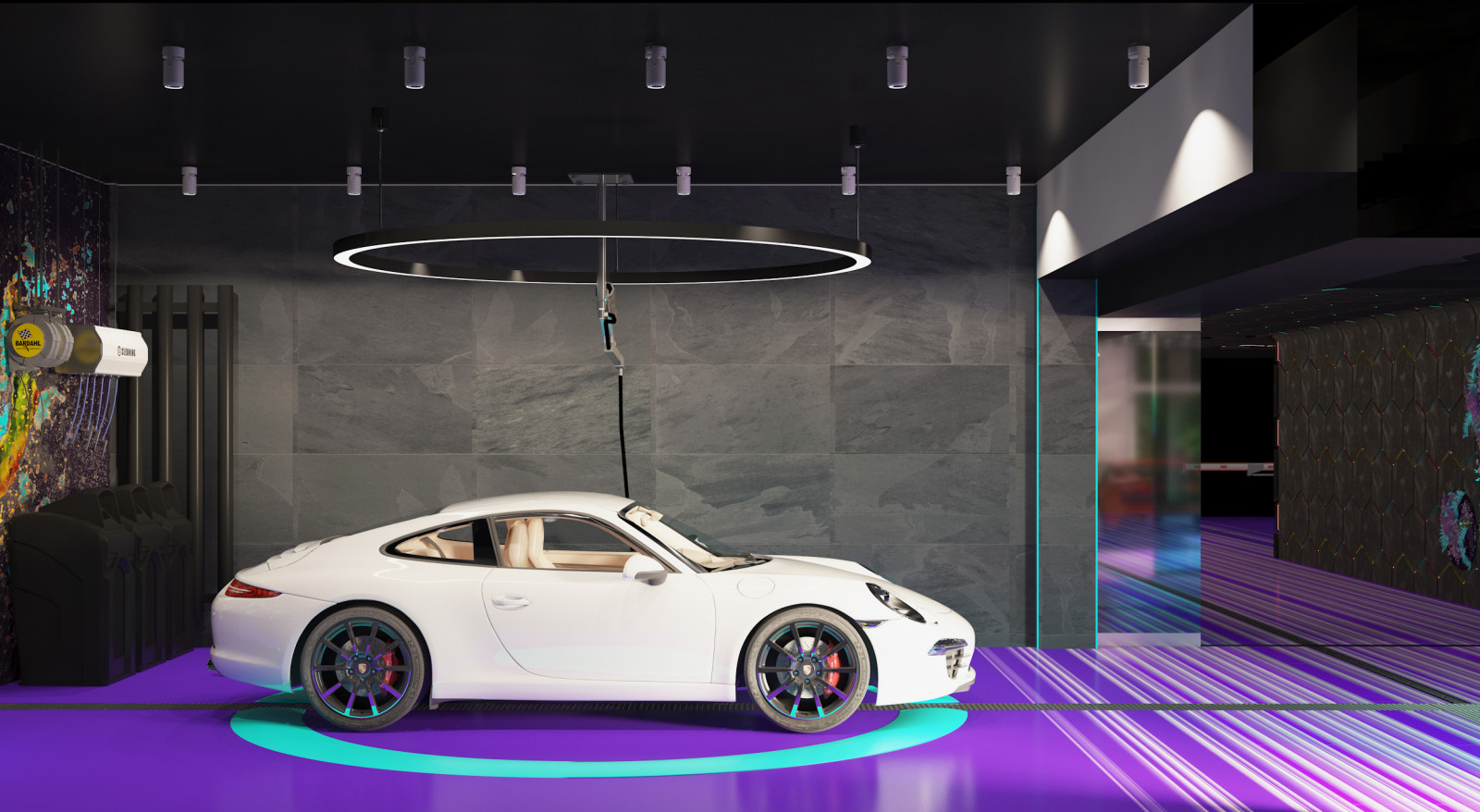 Дизайн проект авторского интерьера  Детейлинг Центра