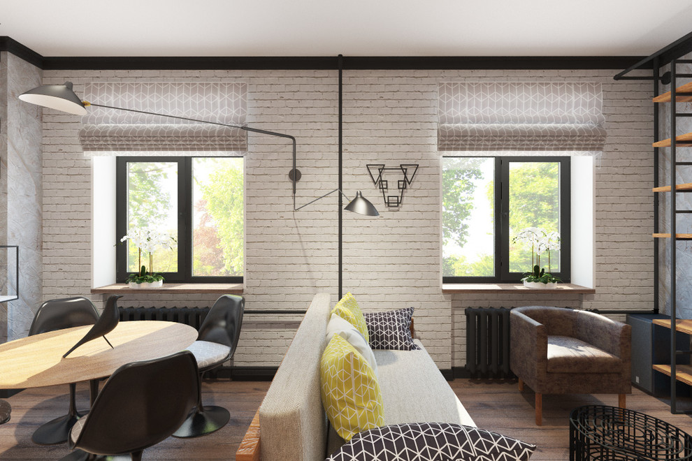 Гостиная в стиле Лофт